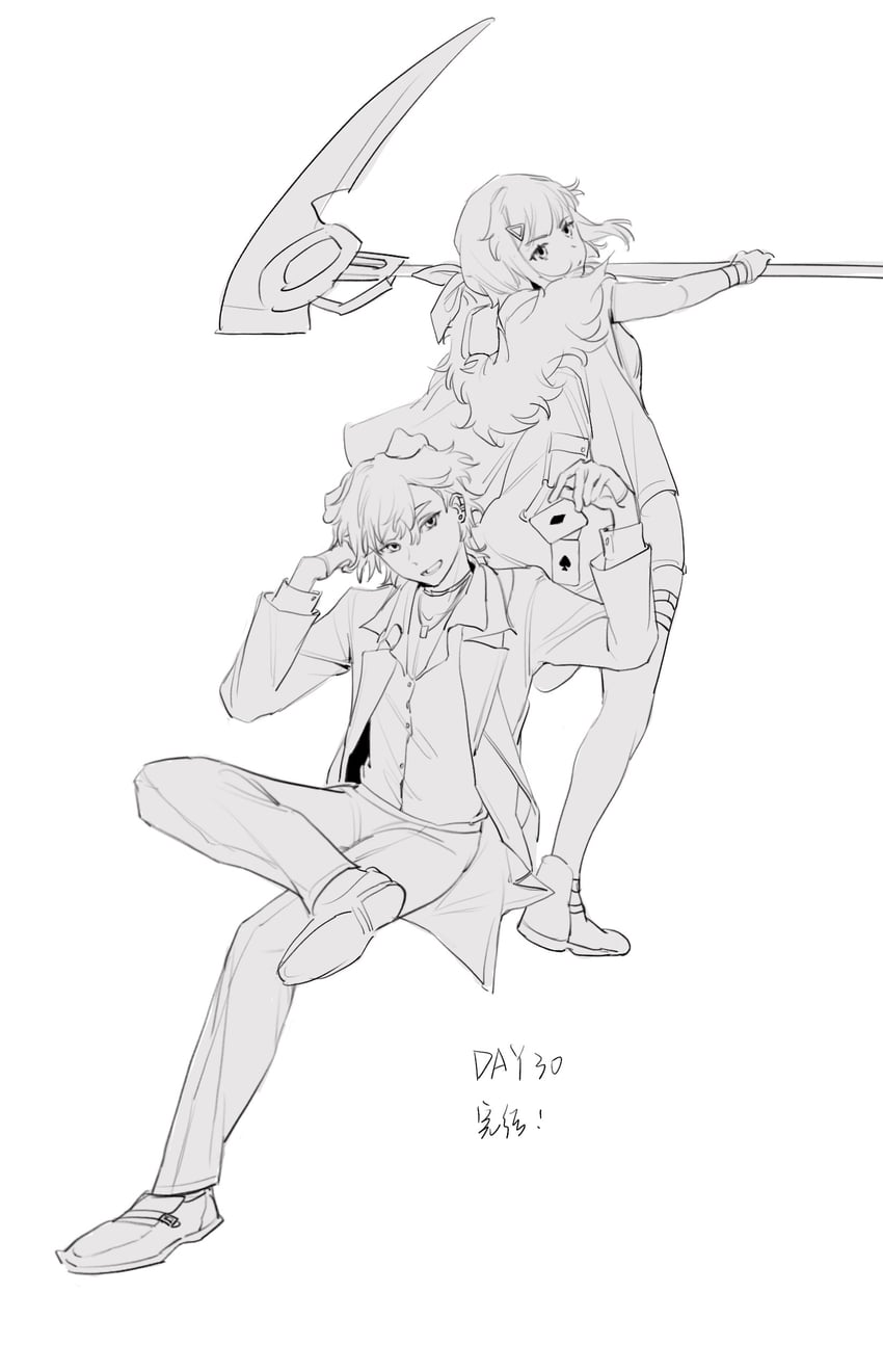 la pluma and tequila (arknights and 1 more) drawn by fuuuuuy
