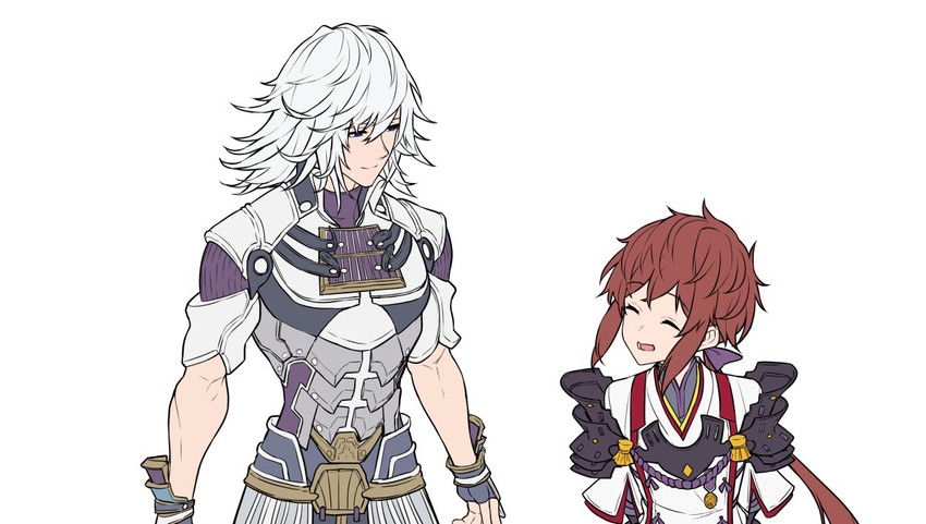 lora and jin (xenoblade chronicles and 2 more) drawn by baffu