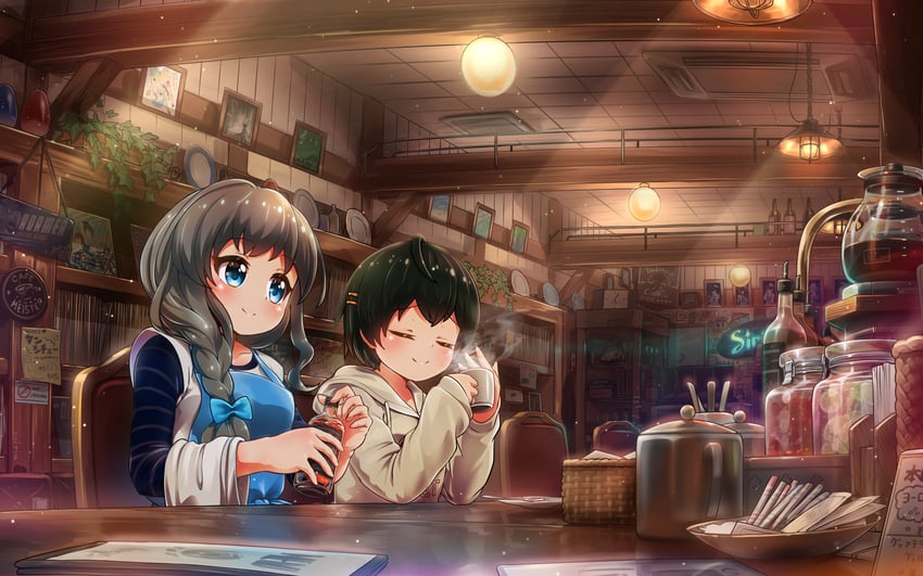 narumi haruka and wakaba subaru (battle girl high school) drawn by tamanegi_(12030028)