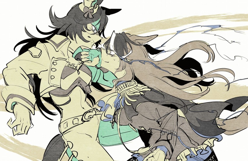 symboli rudolf and mr. c.b. (umamusume) drawn by takatsuki_nato