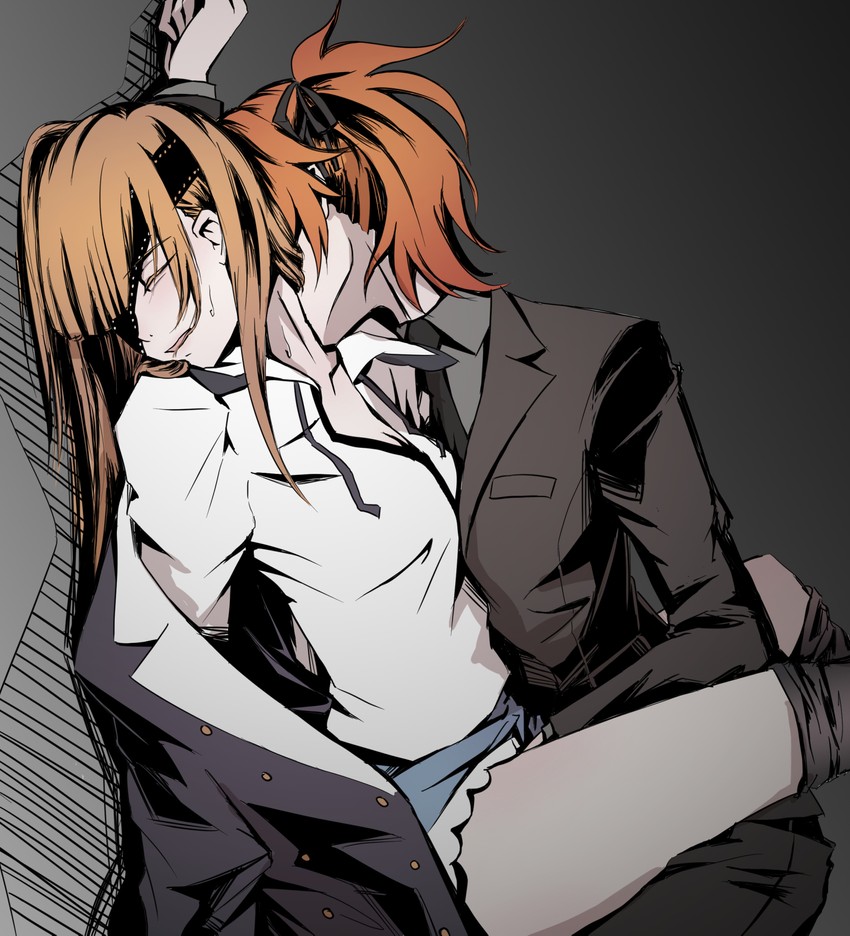 fujimaru ritsuka and ophelia phamrsolone (fate and 1 more) drawn by tsushima_touko