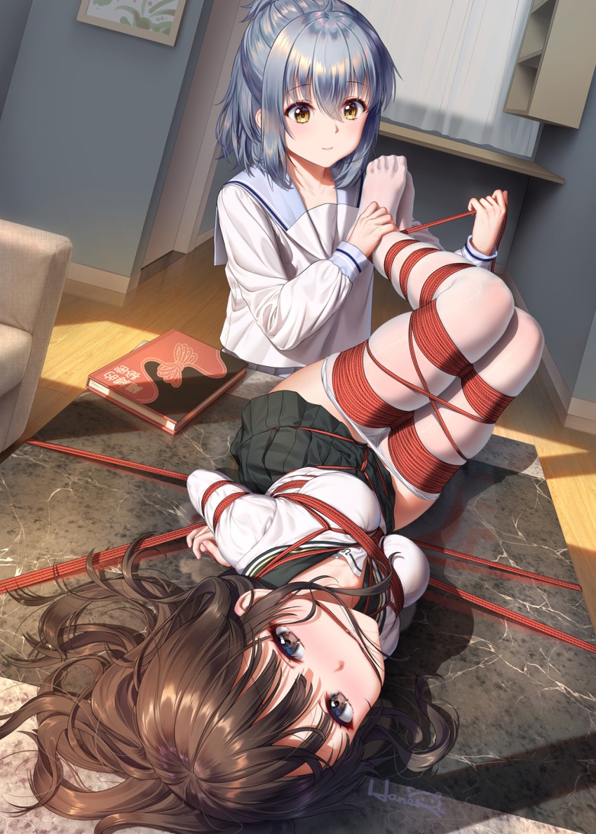 haori haruki and himino seika (original and 1 more) drawn by haneru