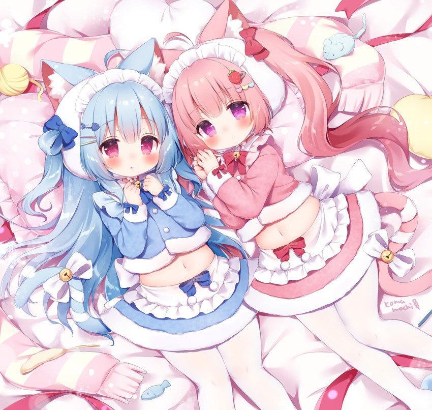 miruku and kobone (original) drawn by momozu_komamochi