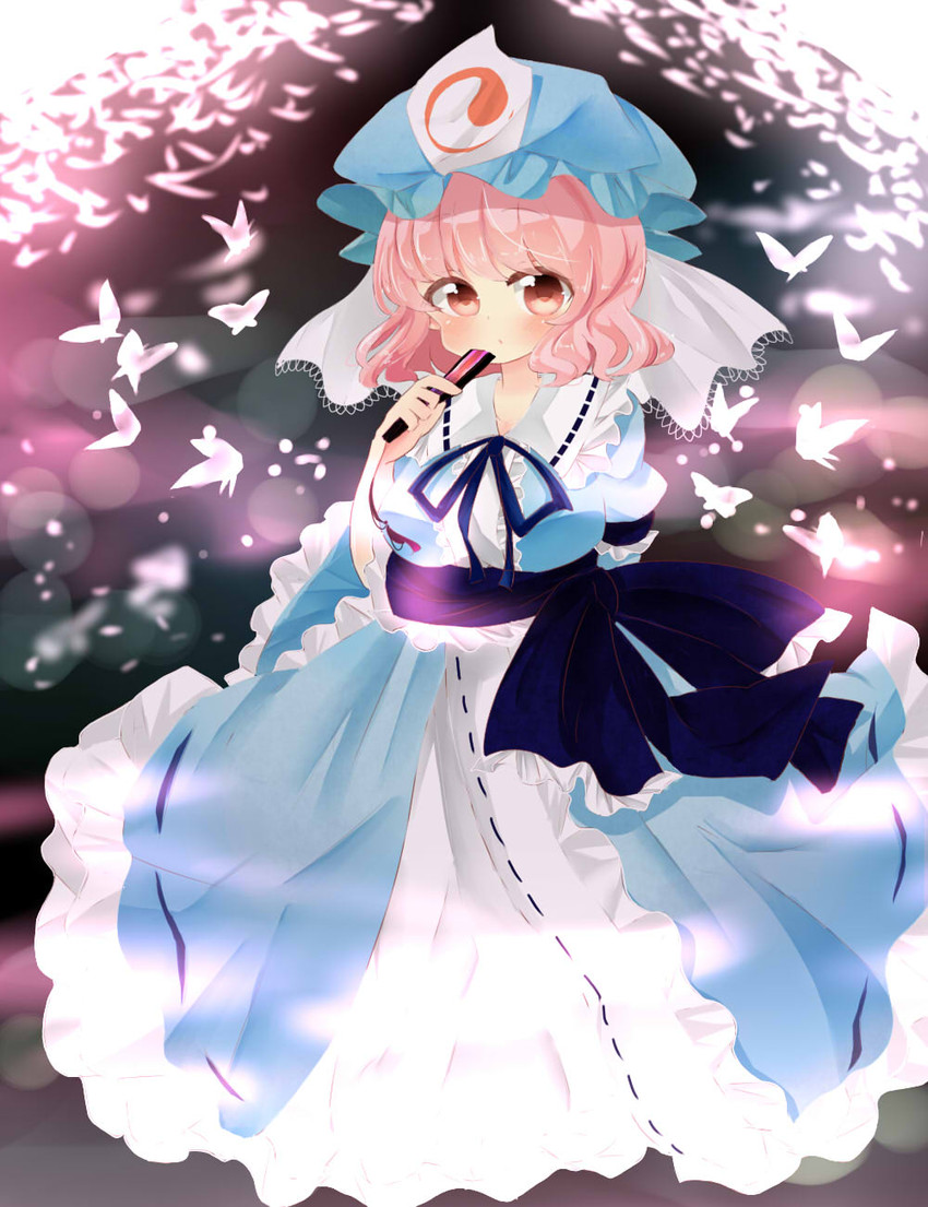 saigyouji yuyuko (touhou) drawn by 90153