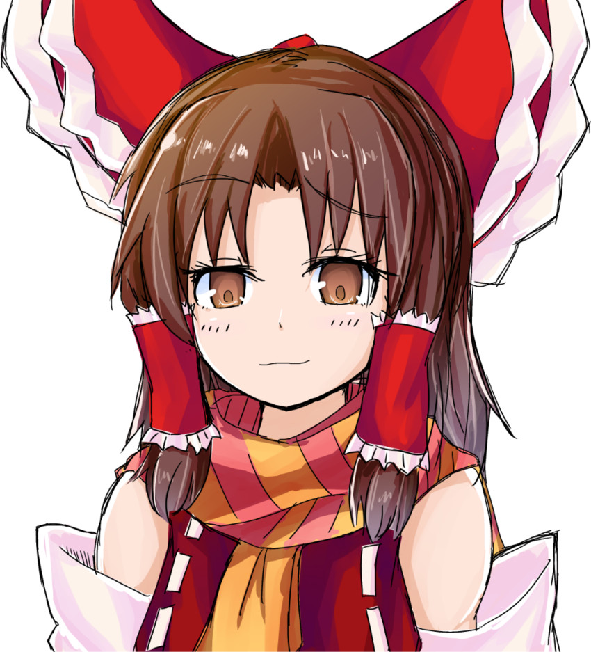 hakurei reimu and benikurage (touhou and 1 more) drawn by nnns