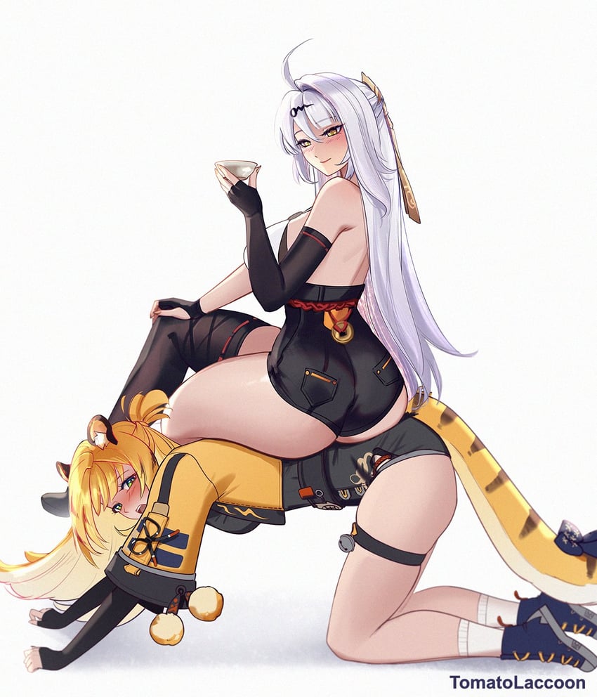 yixuan and ju fufu (zenless zone zero) drawn by tomatolaccoon