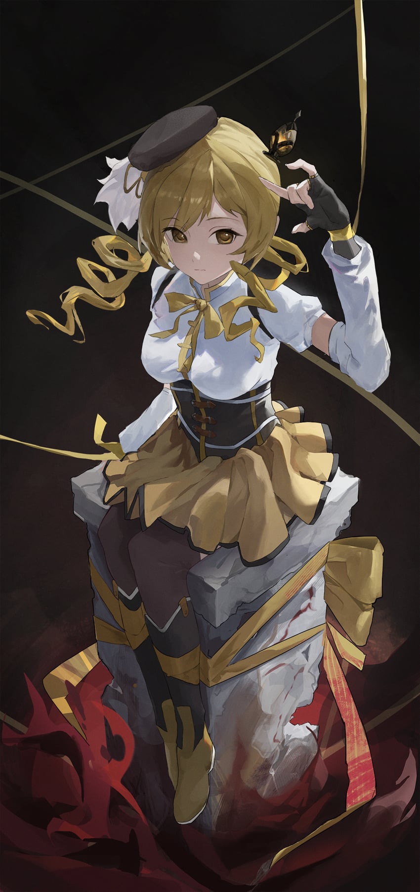 tomoe mami (mahou shoujo madoka magica) drawn by winday_(fejh5255)