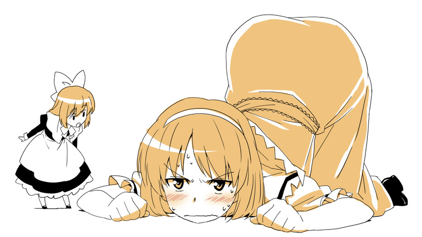alice margatroid and shanghai doll (touhou) drawn by ikuya_koimori