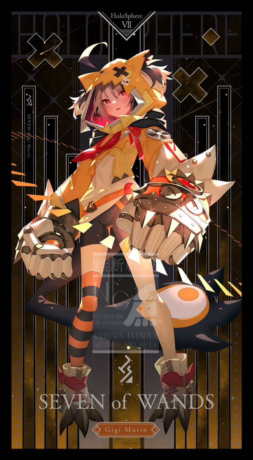 gigi murin (hololive and 1 more) drawn by ishihara_(kuniyoshi)