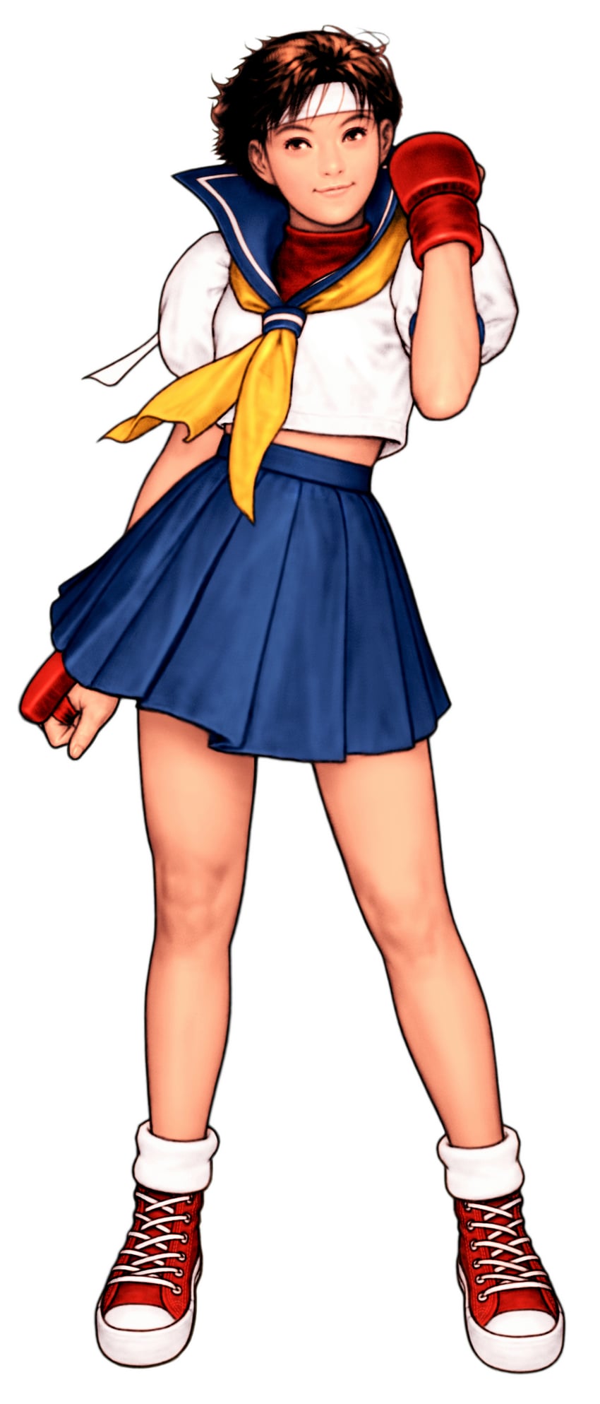 kasugano sakura (street fighter and 2 more) drawn by mori_toshiaki