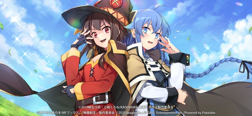 megumin and roxy migurdia (kono subarashii sekai ni shukufuku wo! and 2 more)