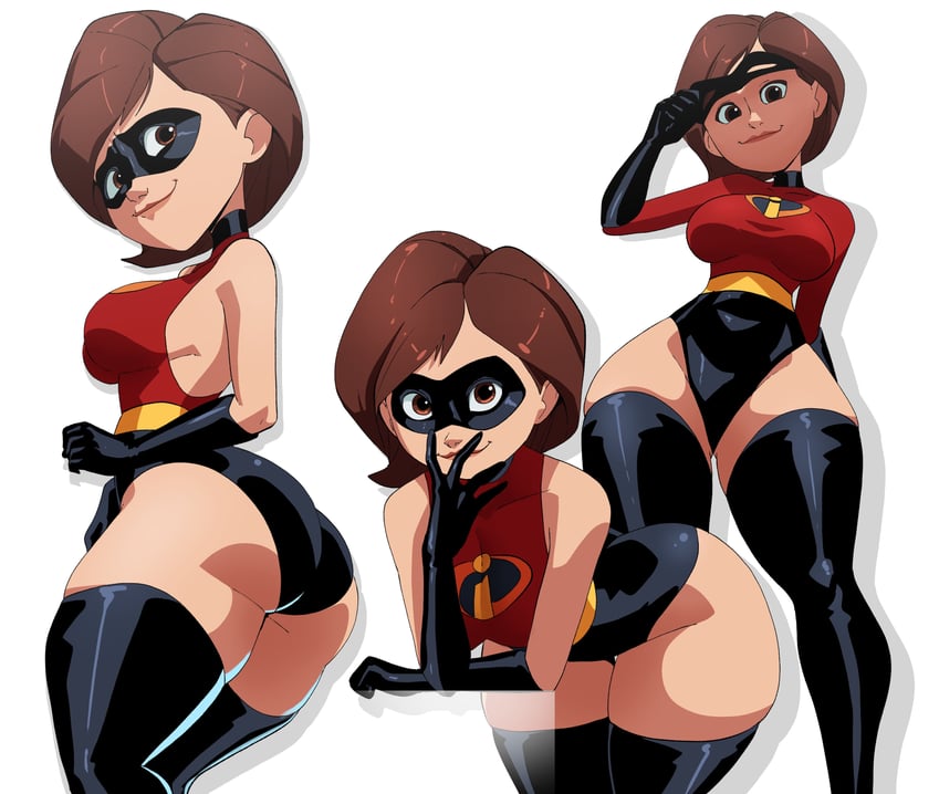 helen parr and elastigirl (the incredibles) drawn by inker_comics