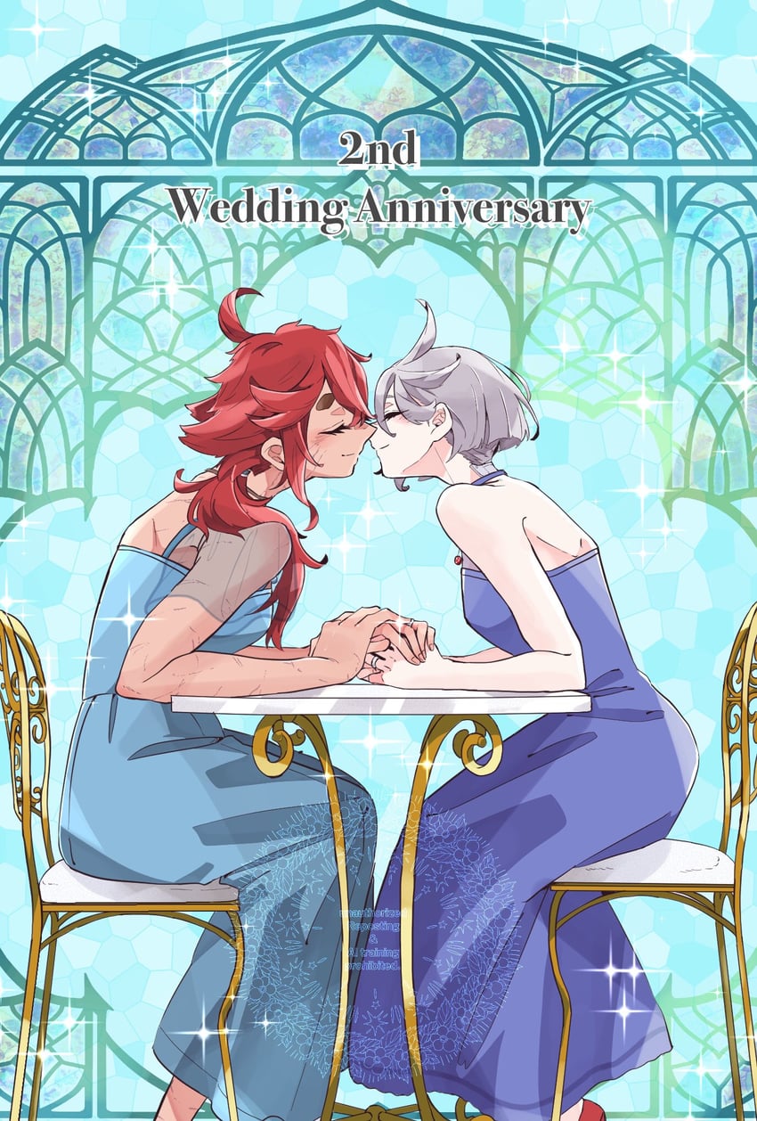 suletta mercury and miorine rembran (gundam and 1 more) drawn by kusattatofu