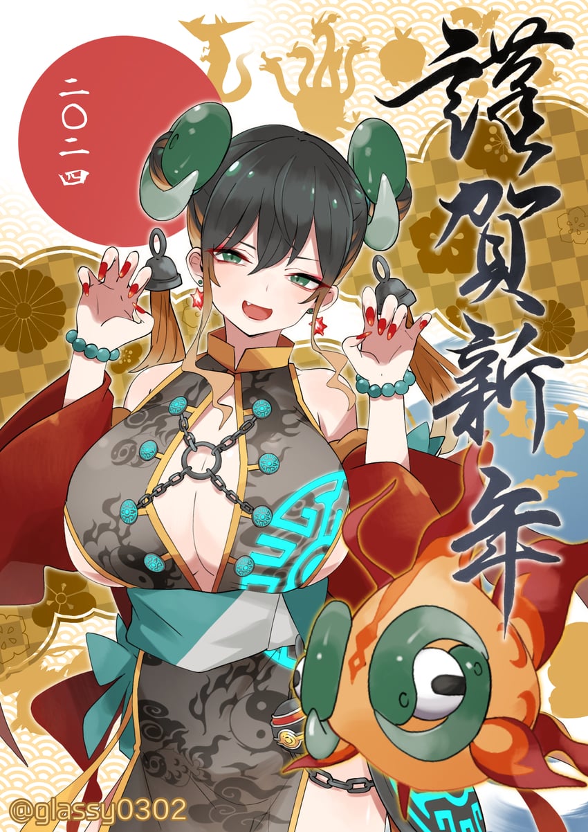 chi-yu and kuraishi ringo (original and 1 more) drawn by glassy0302