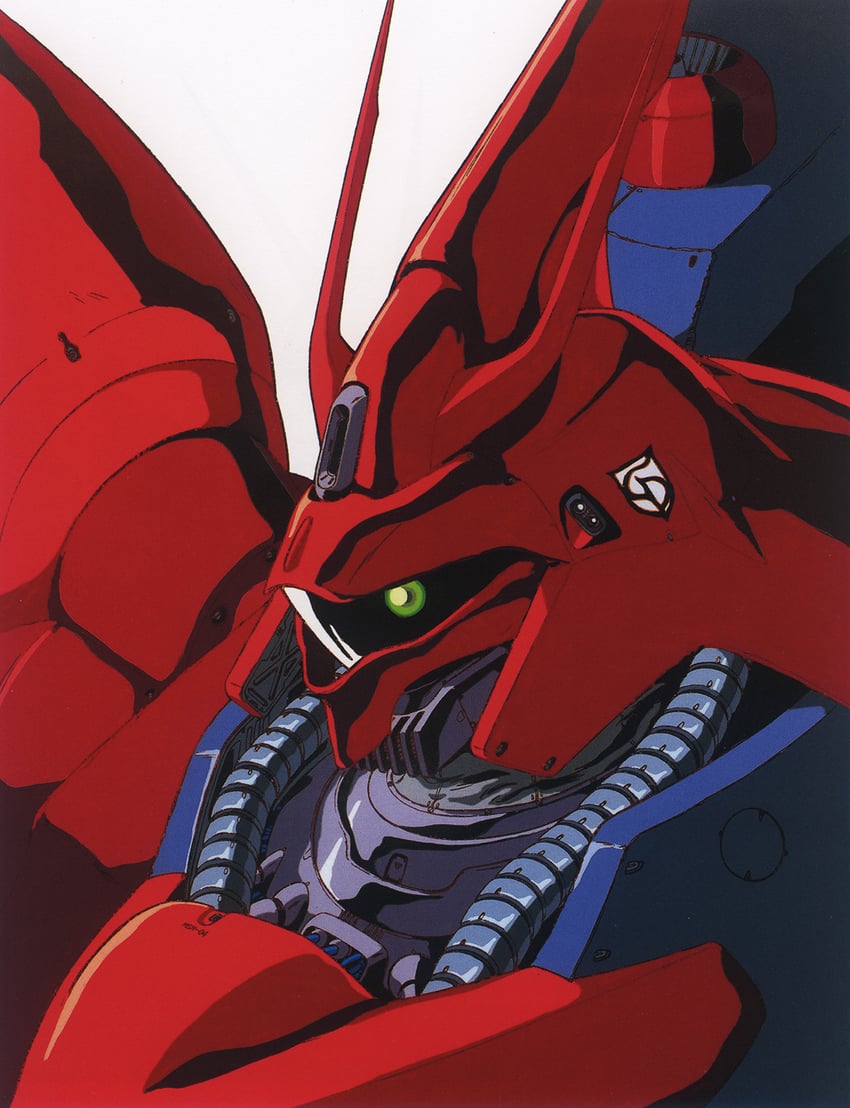sazabi (gundam and 2 more) drawn by izubuchi_yutaka