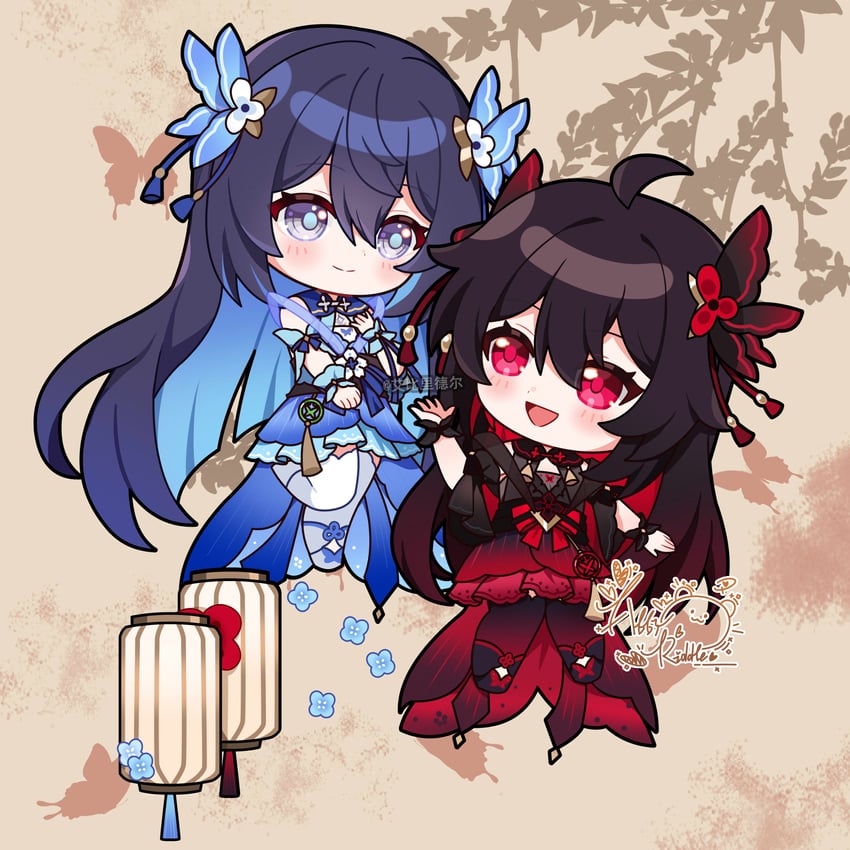 seele vollerei and seele (honkai and 1 more) drawn by abby_riddle