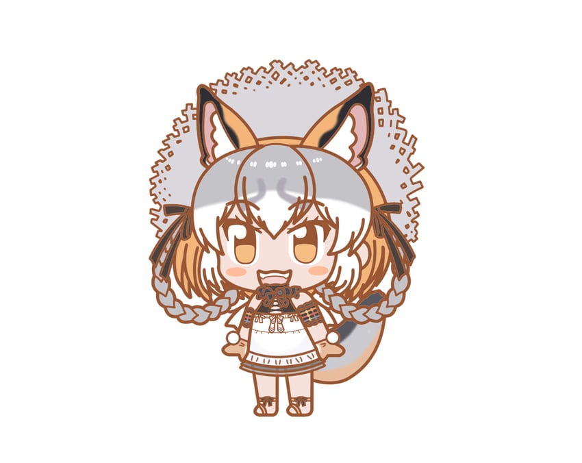 island fox (kemono friends and 2 more) drawn by ef63_11
