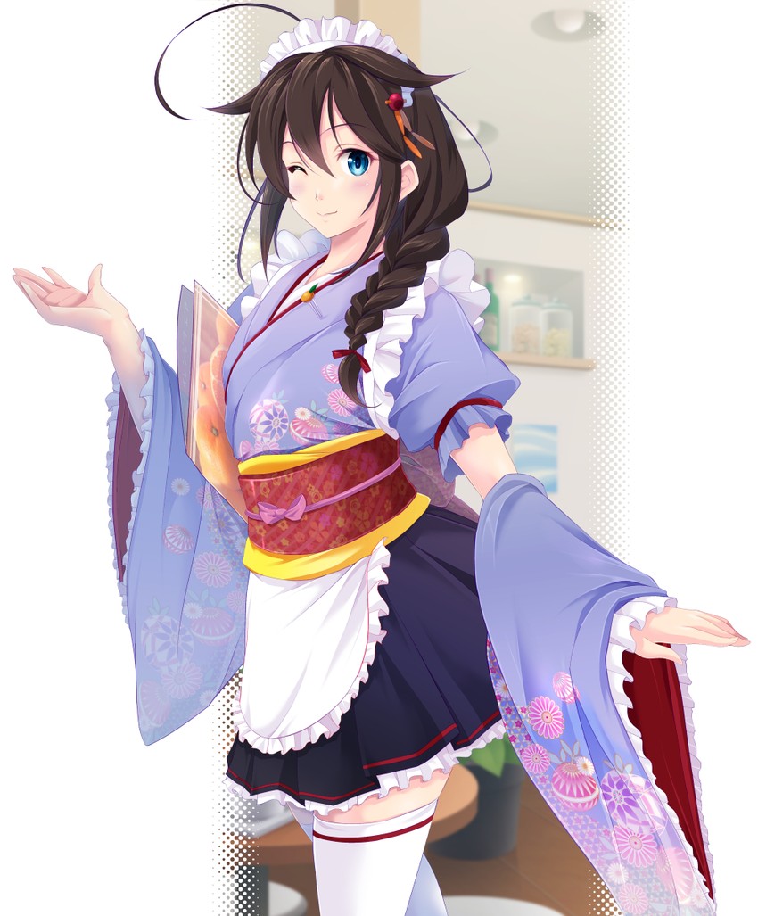 shigure and shigure kai ni (kantai collection) drawn by map_(blue_catty)