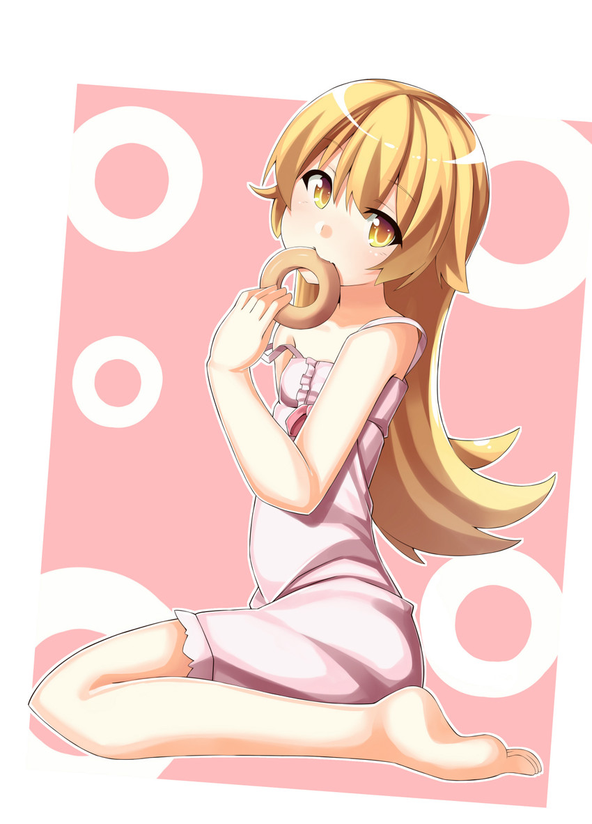 oshino shinobu (monogatari and 1 more) drawn by dacchi