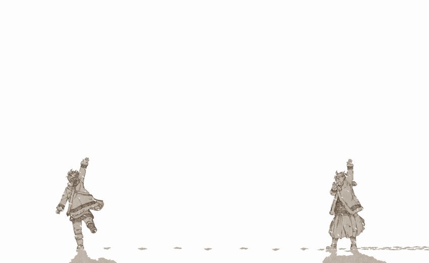 kagamine rin and kagamine len (vocaloid) drawn by watari_taichi