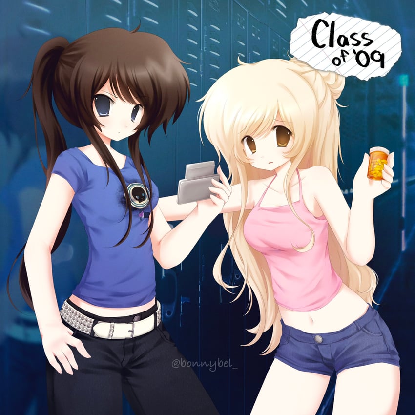 nicole and jecka (class of 09) drawn by jelly_(bonnybel)