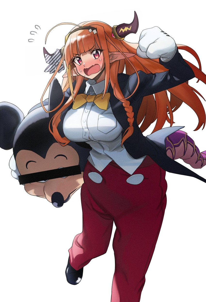kiryu coco and mickey mouse (hololive and 1 more) drawn by xiaoju_xiaojie