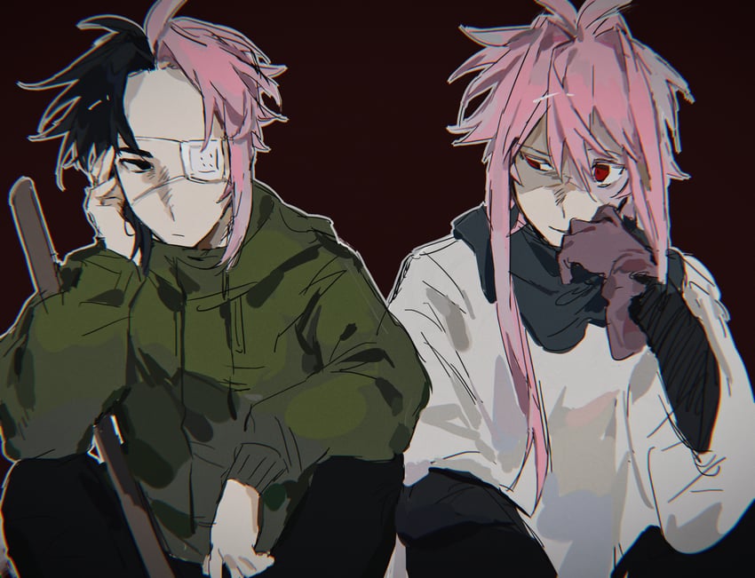 nijou ryuu and mutsushika misumi (saibou shinkyoku) drawn by lei_renqun_xing_shanyao_shi