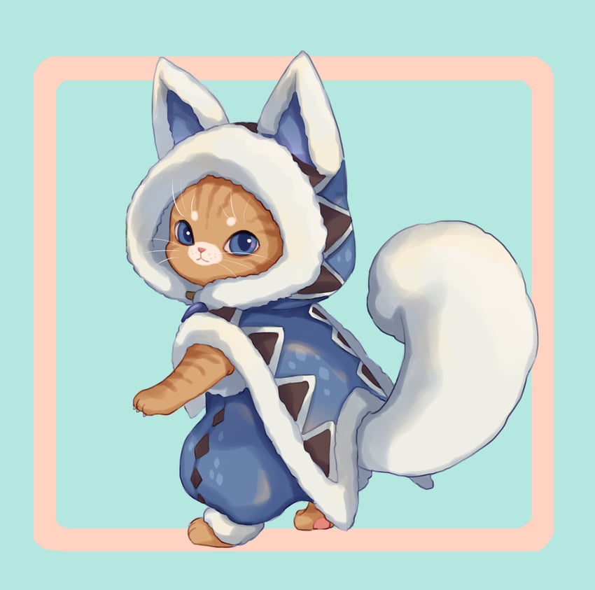 felyne (monster hunter and 1 more) drawn by hijiri_haku_osame
