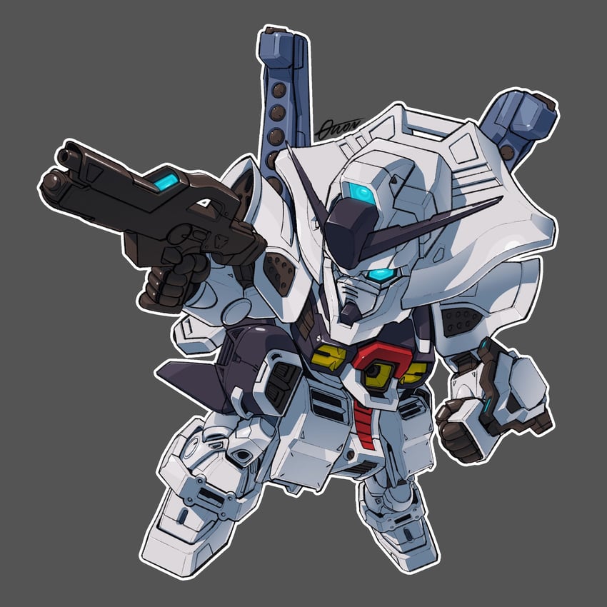 g-saviour gundam and ms-rai (gundam and 2 more) drawn by toilobo