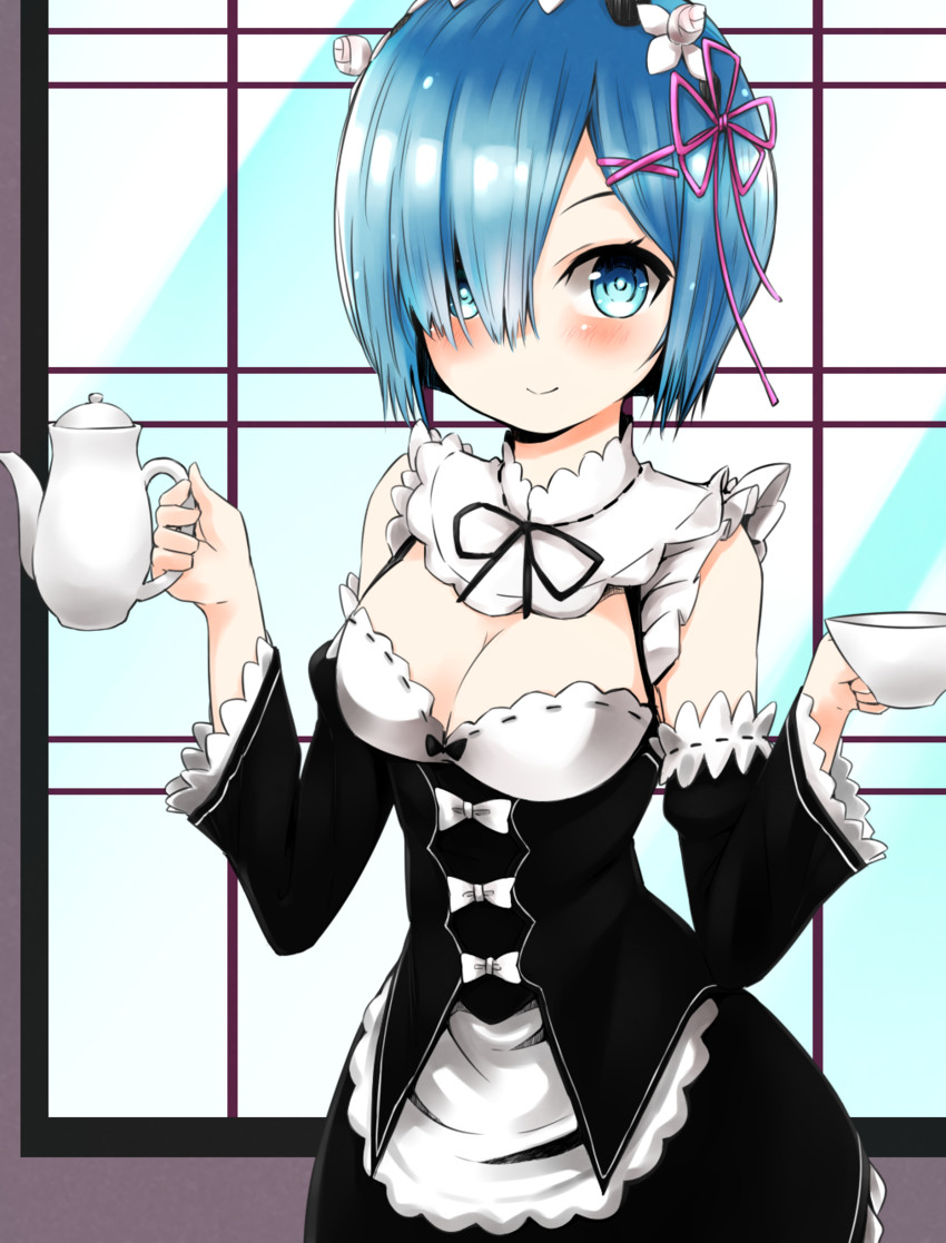 rem (re:zero kara hajimeru isekai seikatsu) drawn by nez_n