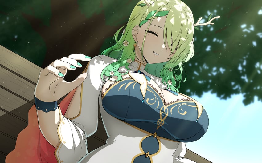 ceres fauna (hololive and 1 more) drawn by daydarion