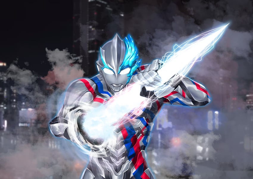ultraman blazar (ultra series and 2 more) drawn by n0reception