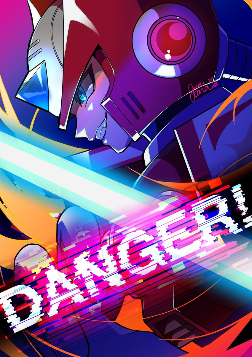 zero (mega man and 1 more) drawn by guutara