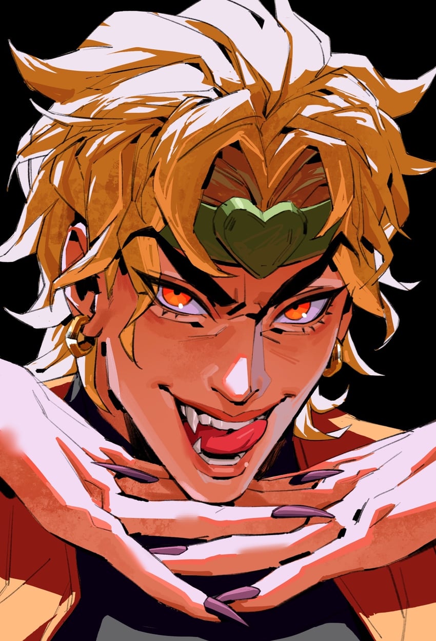 dio brando (jojo no kimyou na bouken and 1 more) drawn by haddockkkk