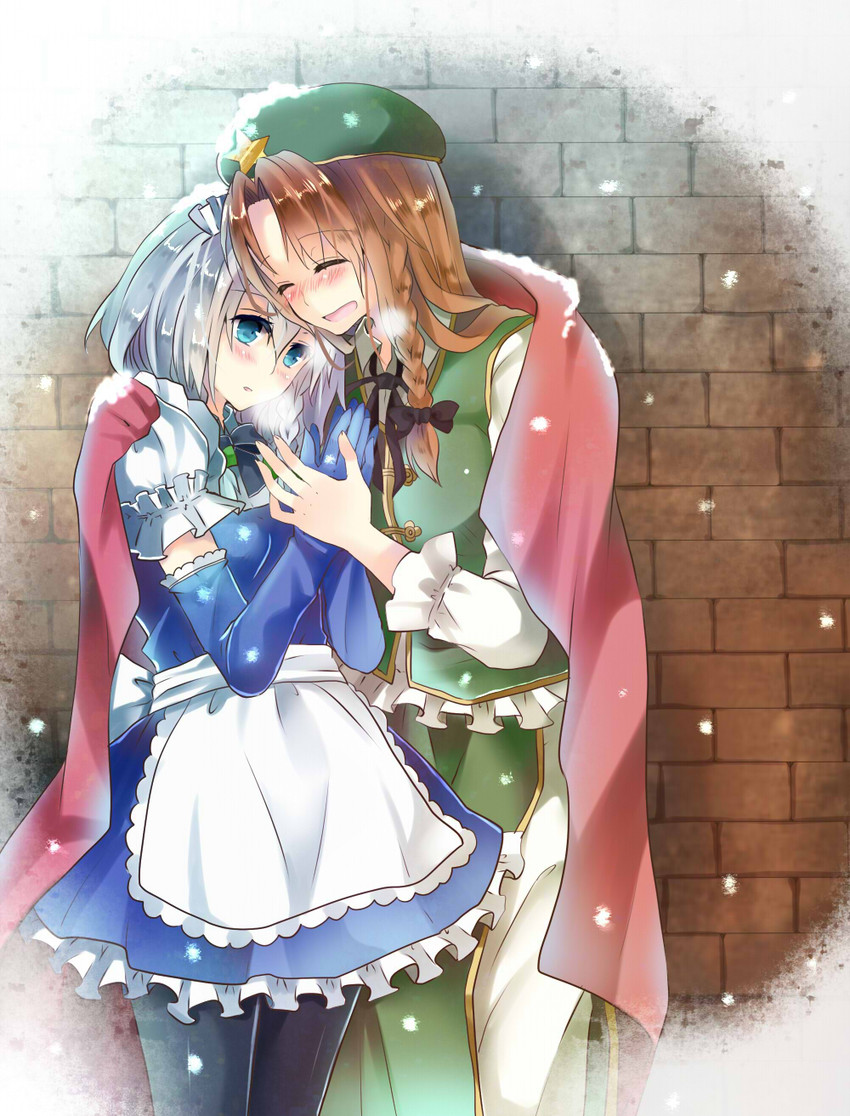 izayoi sakuya and hong meiling (touhou) drawn by mimoto_(aszxdfcv)