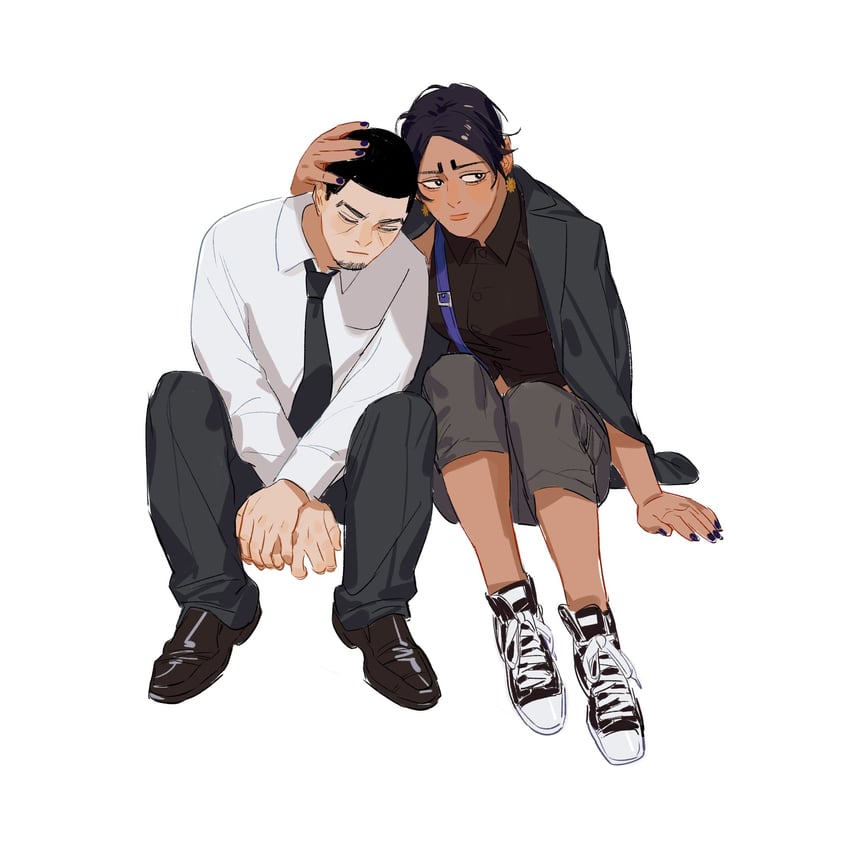 tsukishima hajime and koito otonoshin (golden kamuy) drawn by chengongzi123