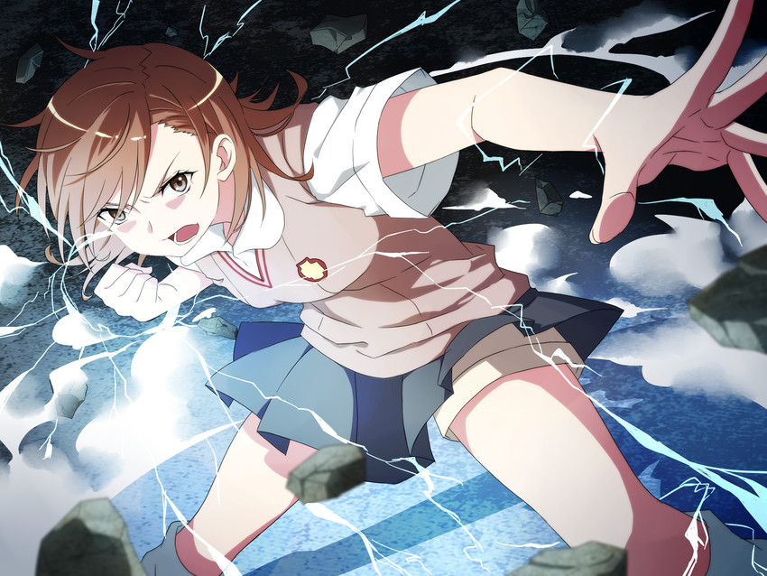 misaka mikoto (toaru majutsu no index and 1 more) drawn by akami_fumio