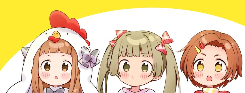 ichihara nina, ryuzaki kaoru, and yokoyama chika (idolmaster and 1 more) drawn by 31reyo