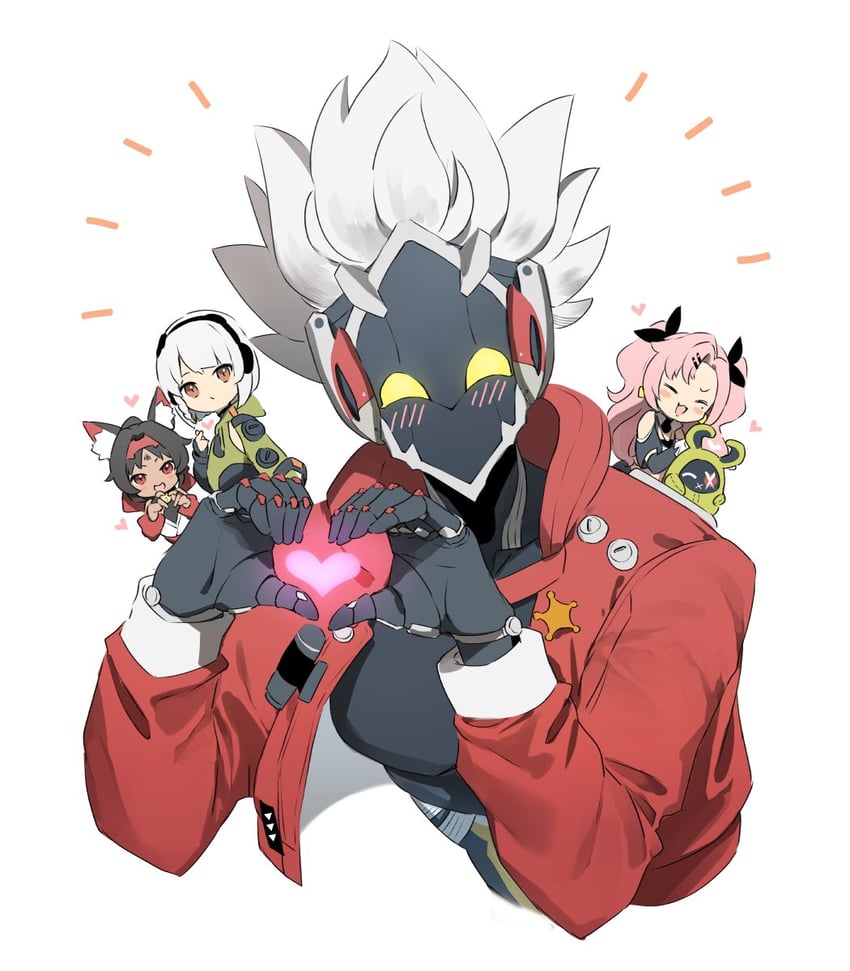 nicole demara, anby demara, amillion, nekomiya mana, and billy kid (zenless zone zero) drawn by umeda_shiso