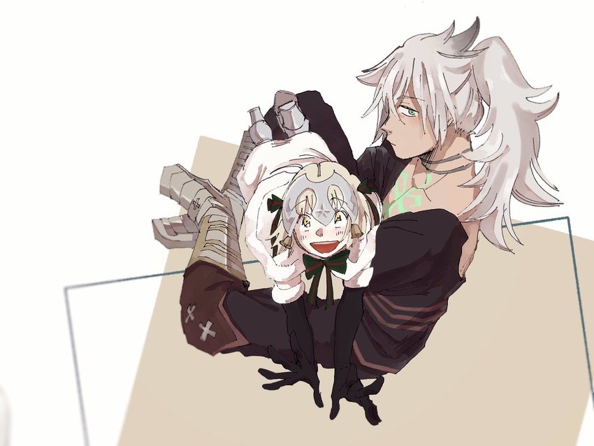 jeanne d'arc alter santa lily and siegfried (fate and 2 more) drawn by jodagirioo