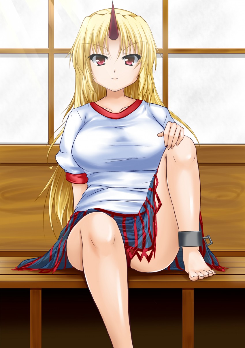 hoshiguma yuugi (touhou) drawn by hoshizuki_(seigetsu)