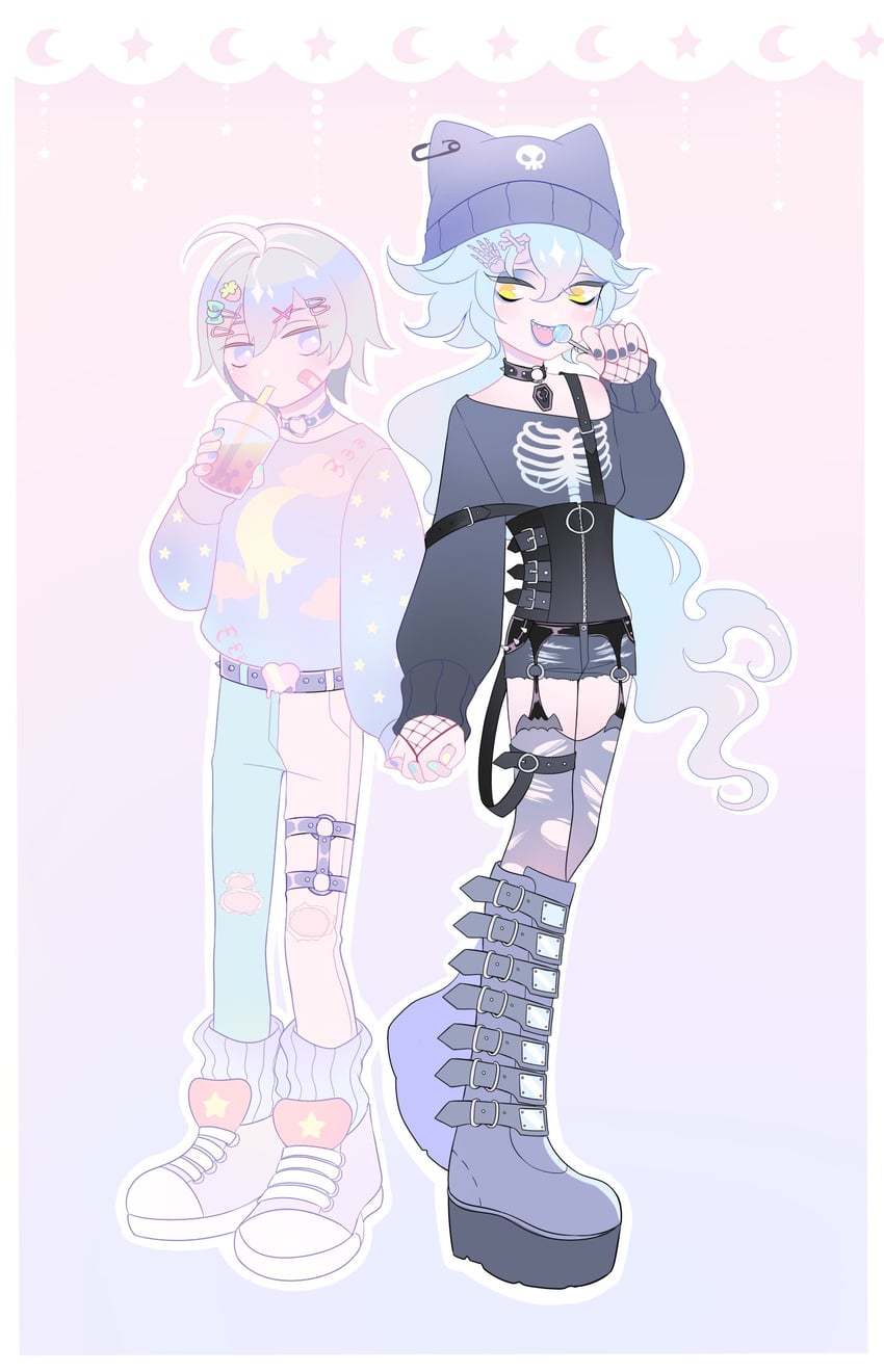 idia shroud and silver vanrouge (twisted wonderland) drawn by baby.lemon