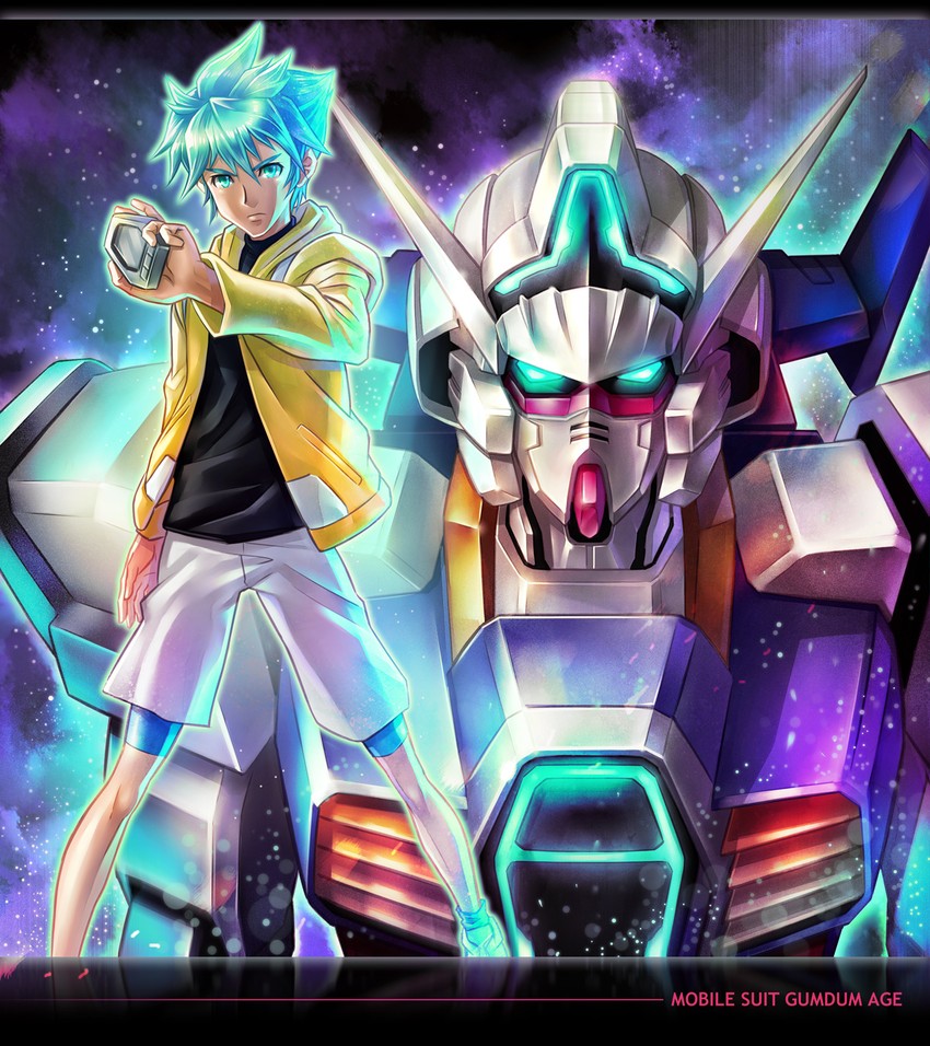 gundam age-1, flit asuno, and gundam age-1 normal (gundam and 1 more) drawn by amao_miyuki