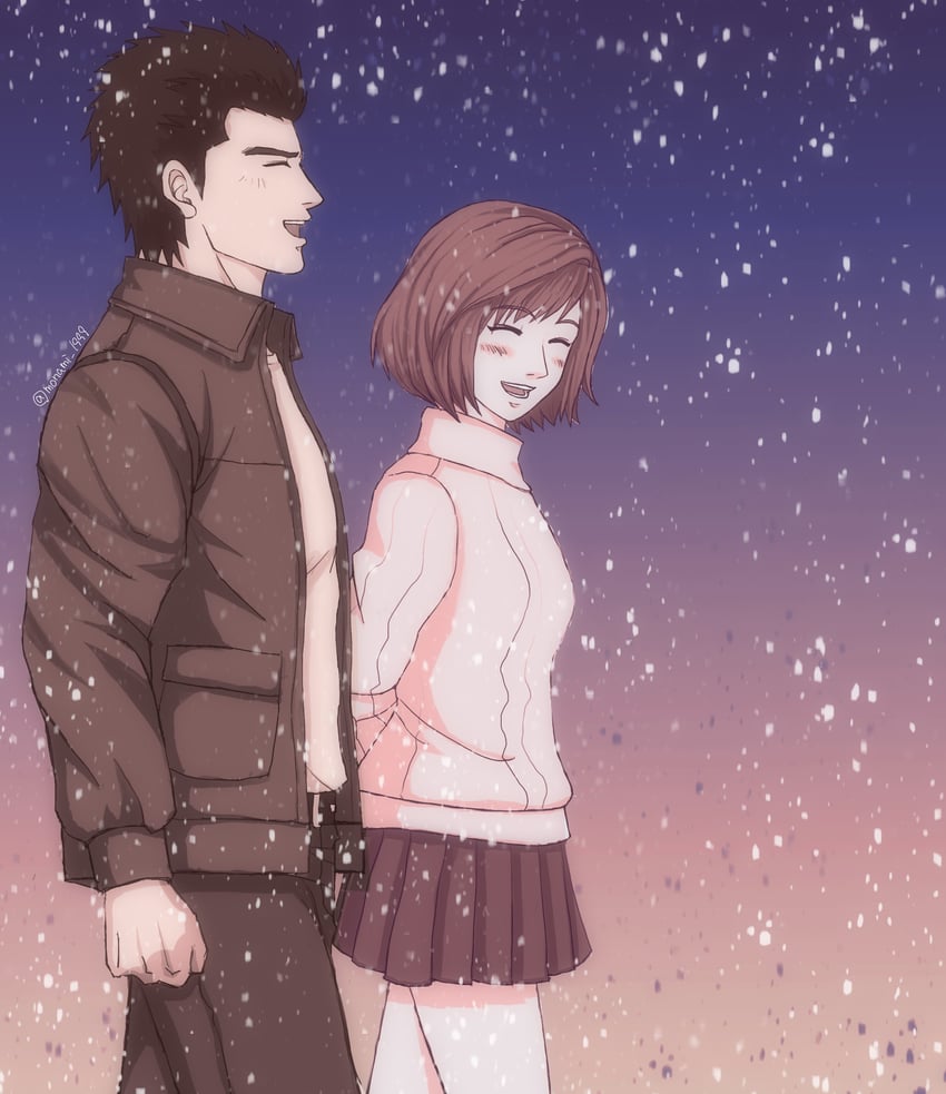 hazuki ryou and harasaki nozomi (shenmue and 1 more) drawn by monami_1999