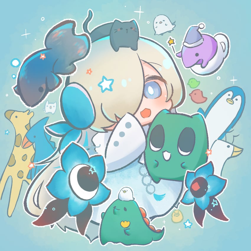 isekaijoucho and gomidasu (kamitsubaki studio) drawn by yoru_meruno