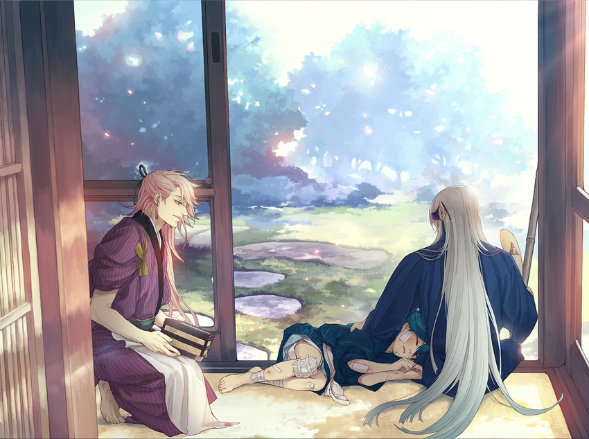 sayo samonji, souza samonji, and kousetsu samonji (touken ranbu) drawn by twoframe