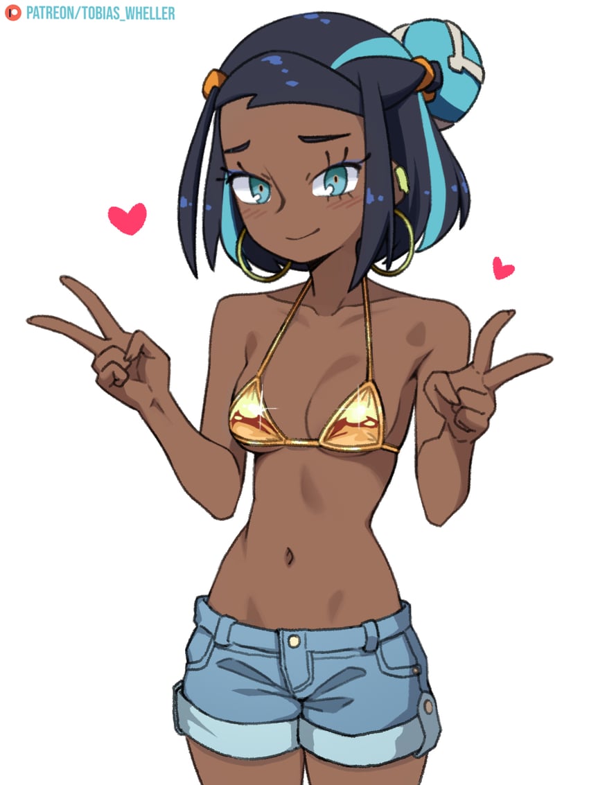 nessa (pokemon and 1 more) drawn by tobias_wheller
