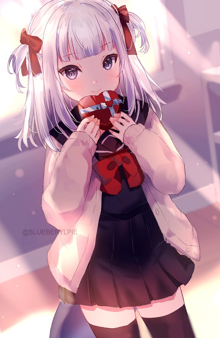 gawr gura (hololive and 1 more) drawn by beryl_(blueberylpie)