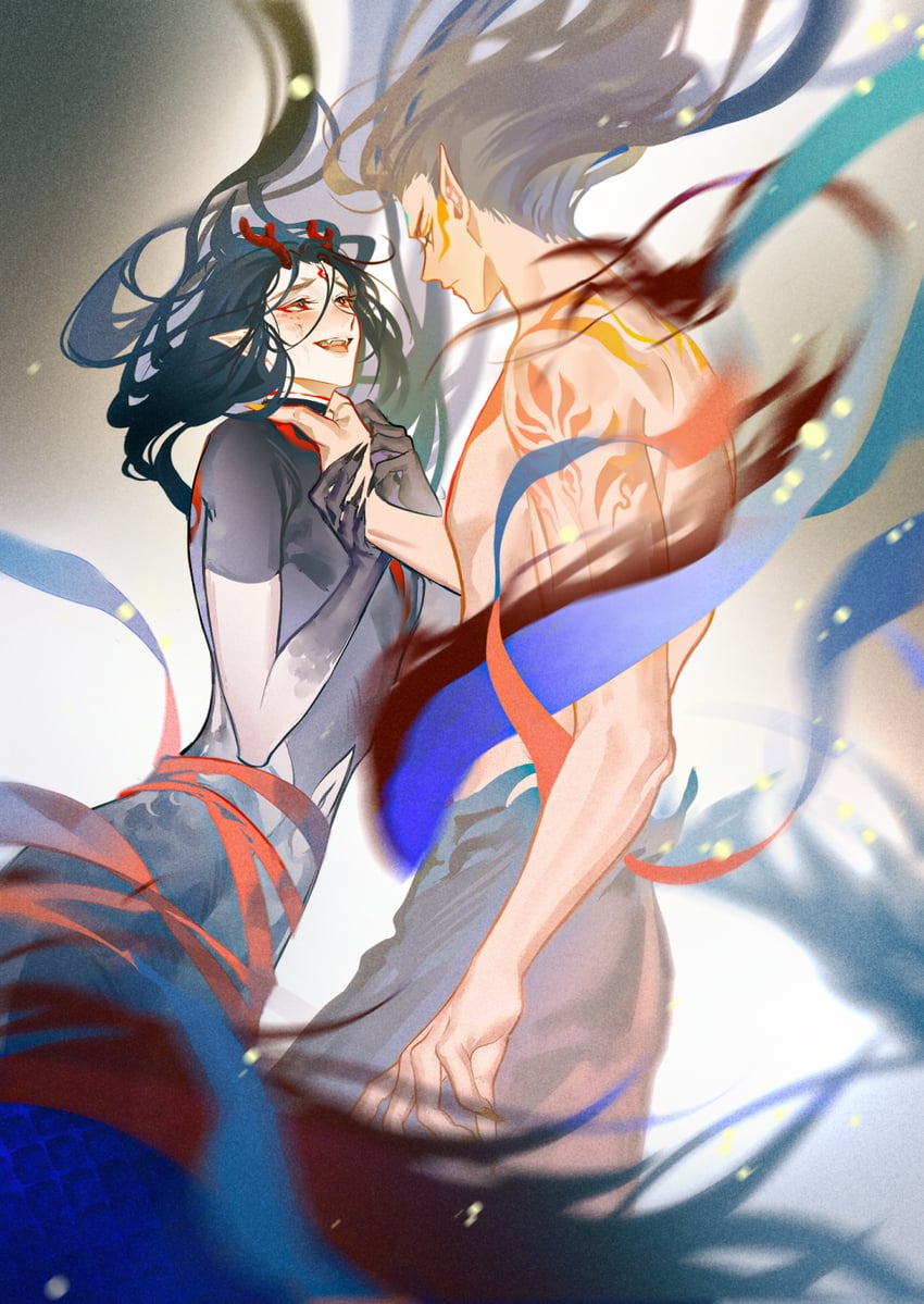 ao bing and nezha (nezha zhi motong jiangshi) drawn by yinzinmiemie