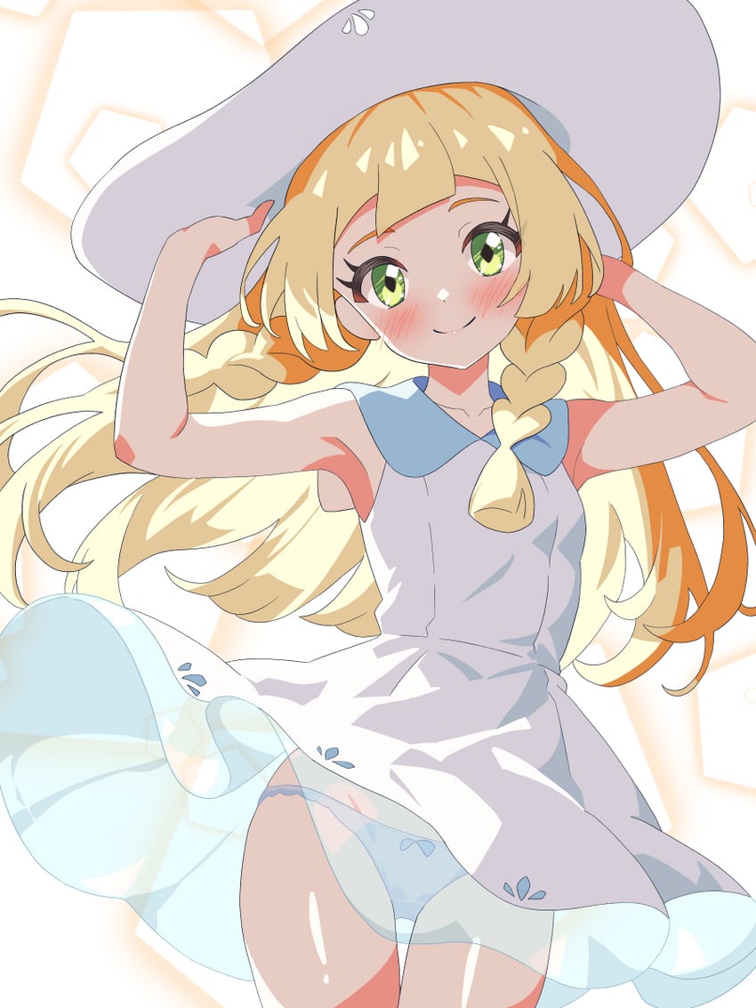 lillie (pokemon and 1 more) drawn by yokoshima_akunusu